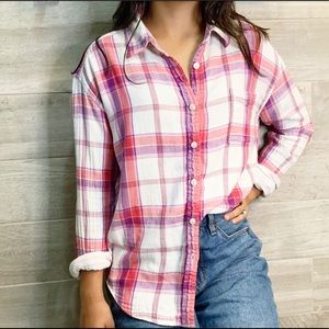 American Eagle Boyfriend Fit Cotton Flannel